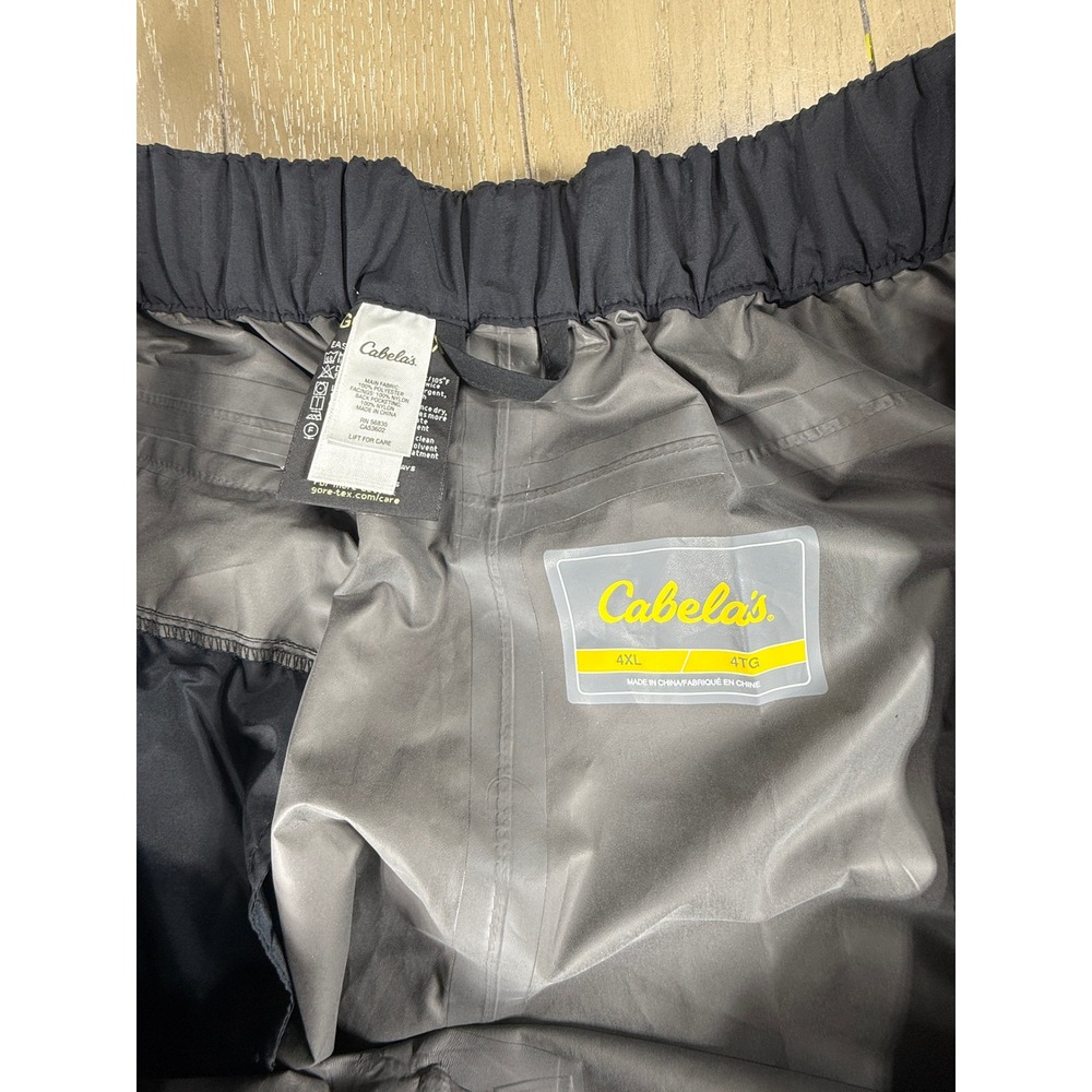 Cabelas Gore-Tex Cargo Pants Mens 4XL‎ Black Waterproof Outdoor Hiking Big - Picture 14 of 16